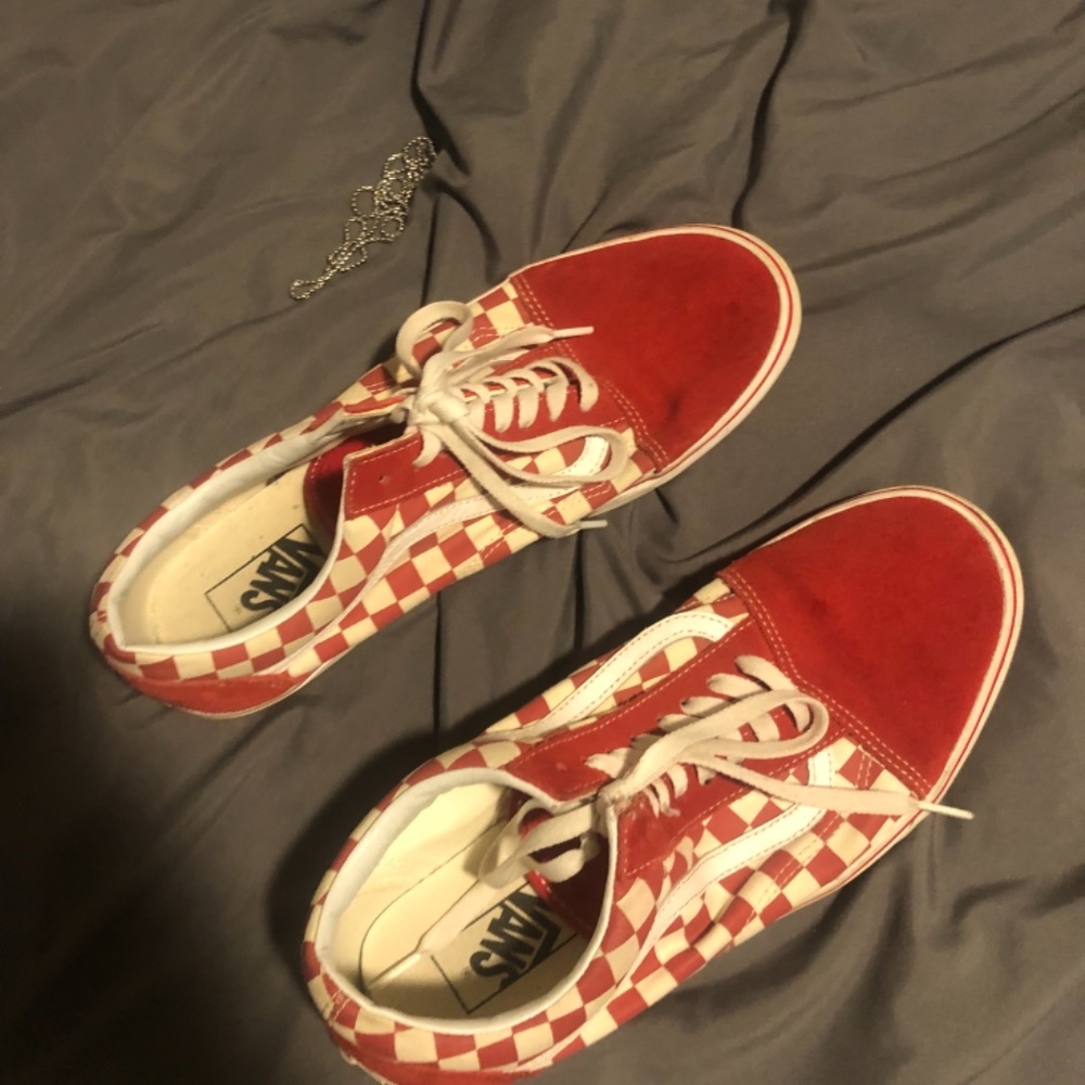 Red checkered vans - Picture 3 of 4